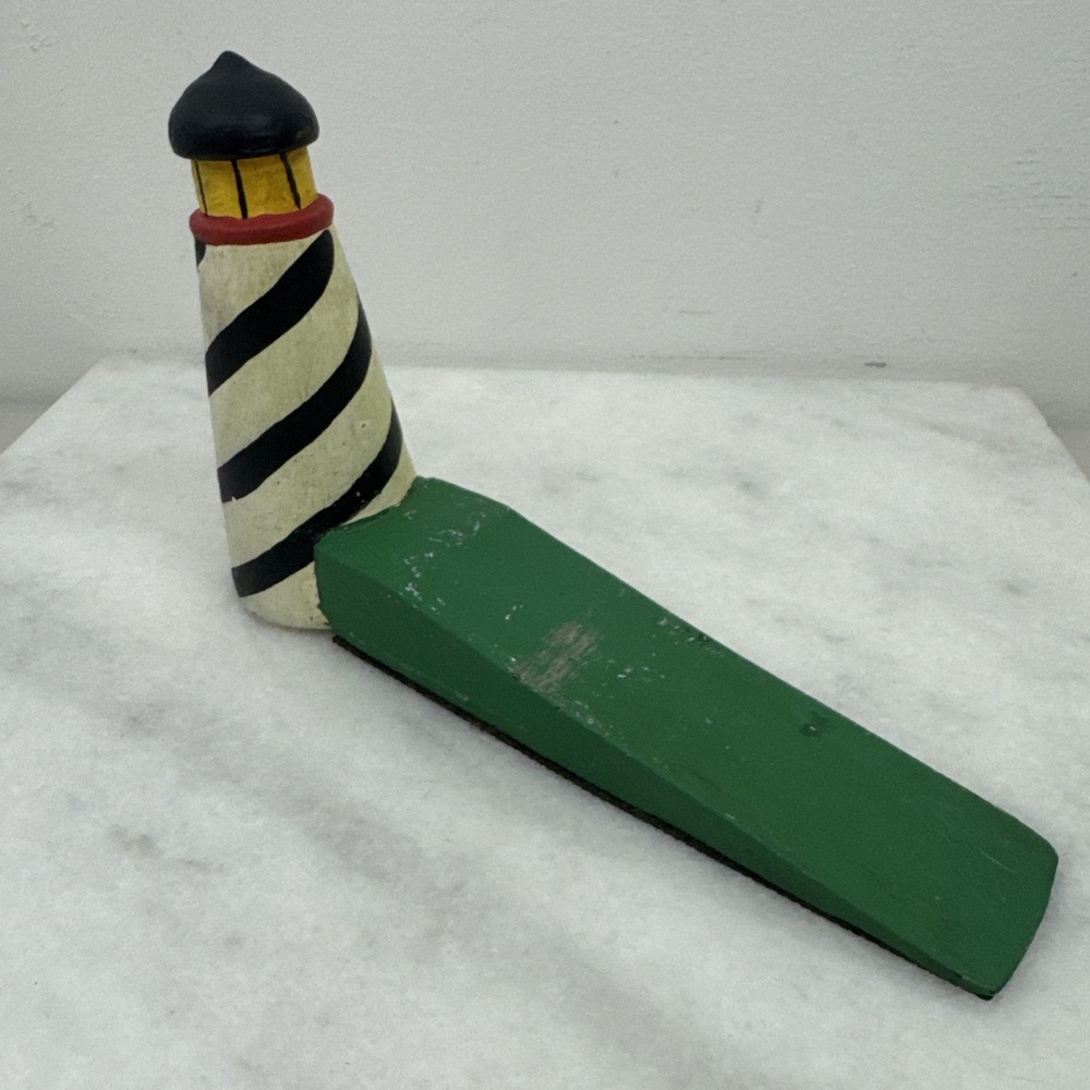 Vintage Lighthouse Door Stopper 4.5x7"